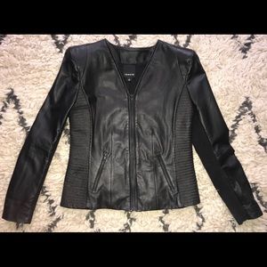 Trouvé Power Shoulder Leather Jacket, Size L